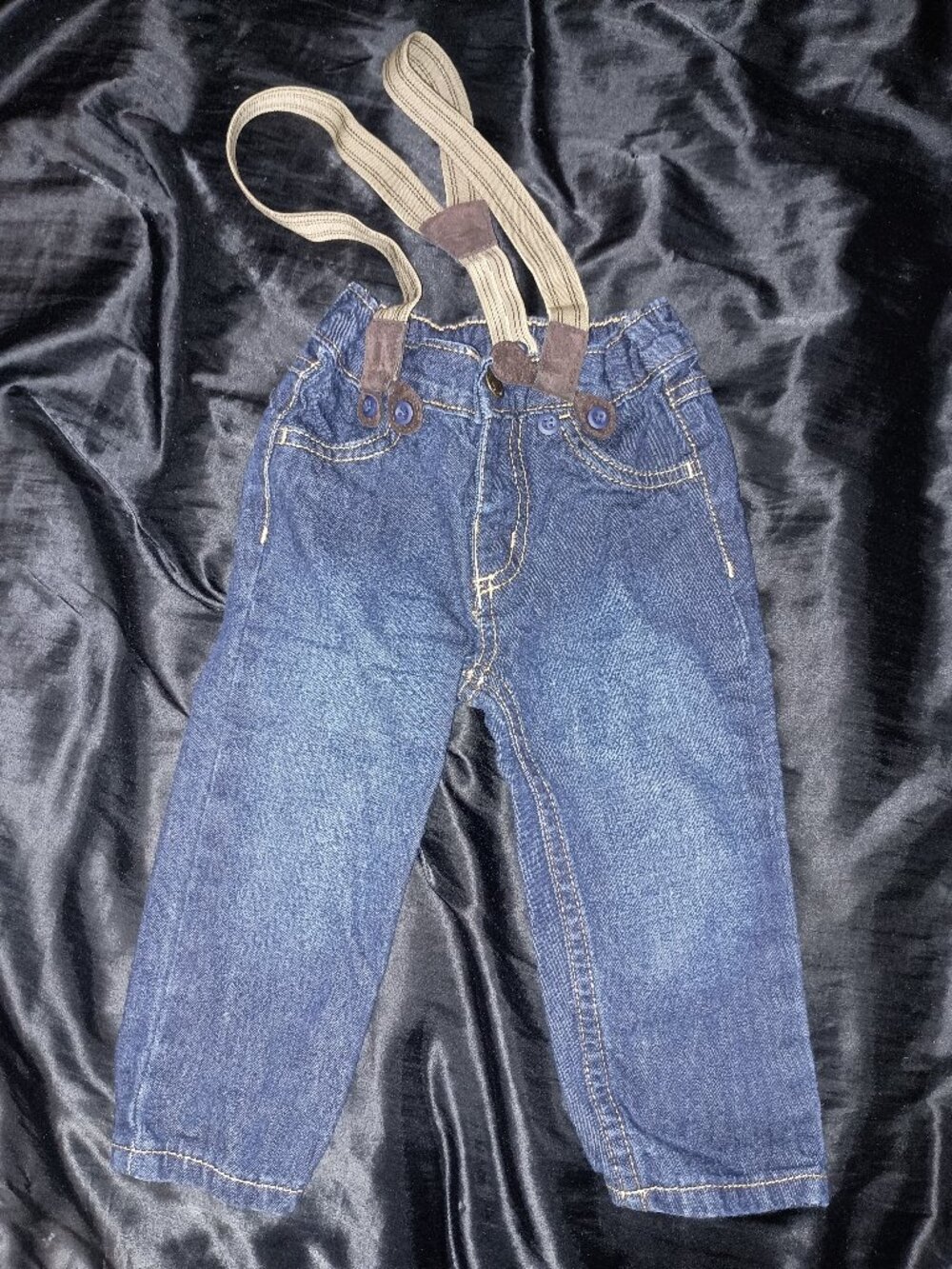 Carter's Toddler jeans with suspenders size 12M